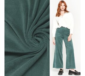 Katoen Corduroy Stretch AB27 - petrol  !!NIEUW!! Katoen Corduroy Stretch AB27 - petrol  !!NIEUW!!