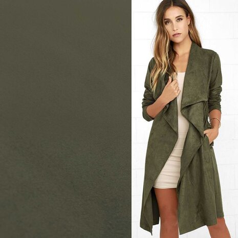 Suedine Stretch SU27 - olive green