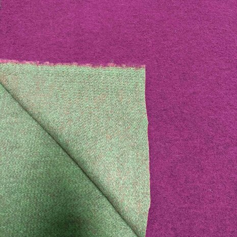 Double Face DF24- fuchsia / emerald Double Face DF24- fuchsia / emerald