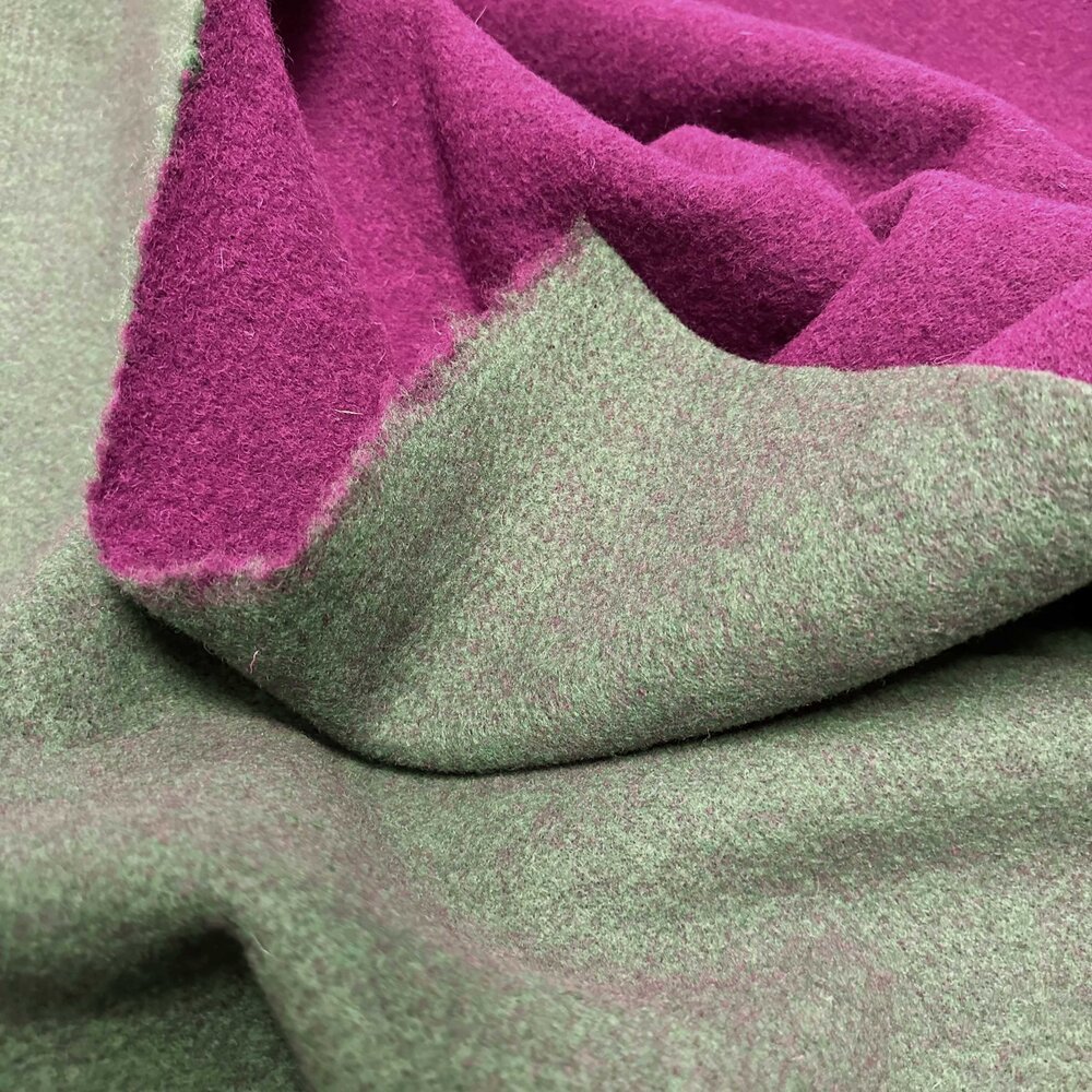 Double Face DF24- fuchsia / emerald Double Face DF24- fuchsia / emerald