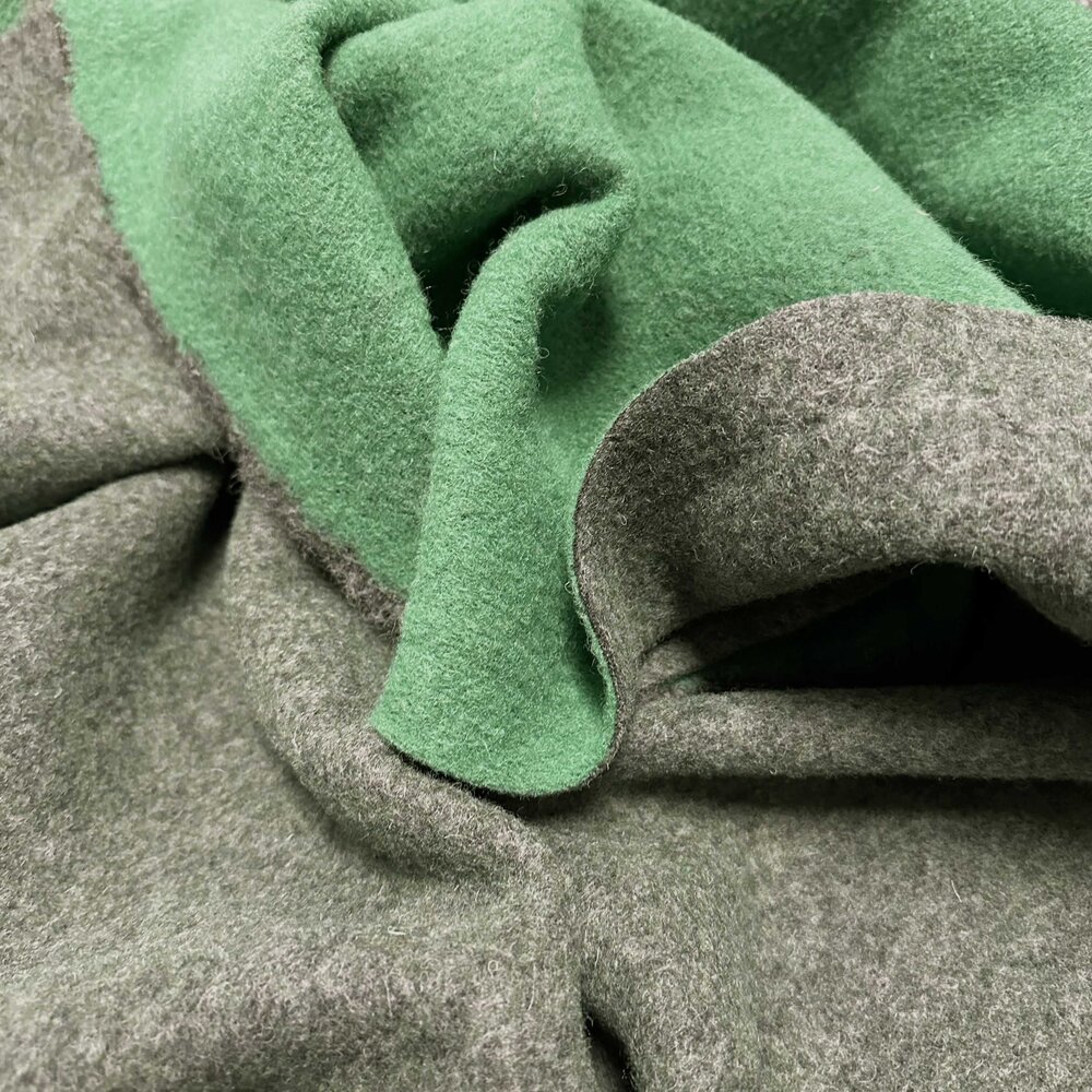 Double Face DF26- émeraude/gris