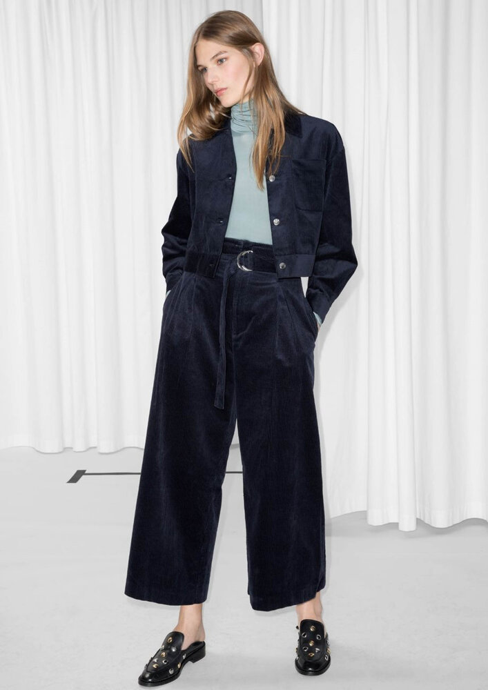 Fine Cotton Corduroy 4372 - dark blue