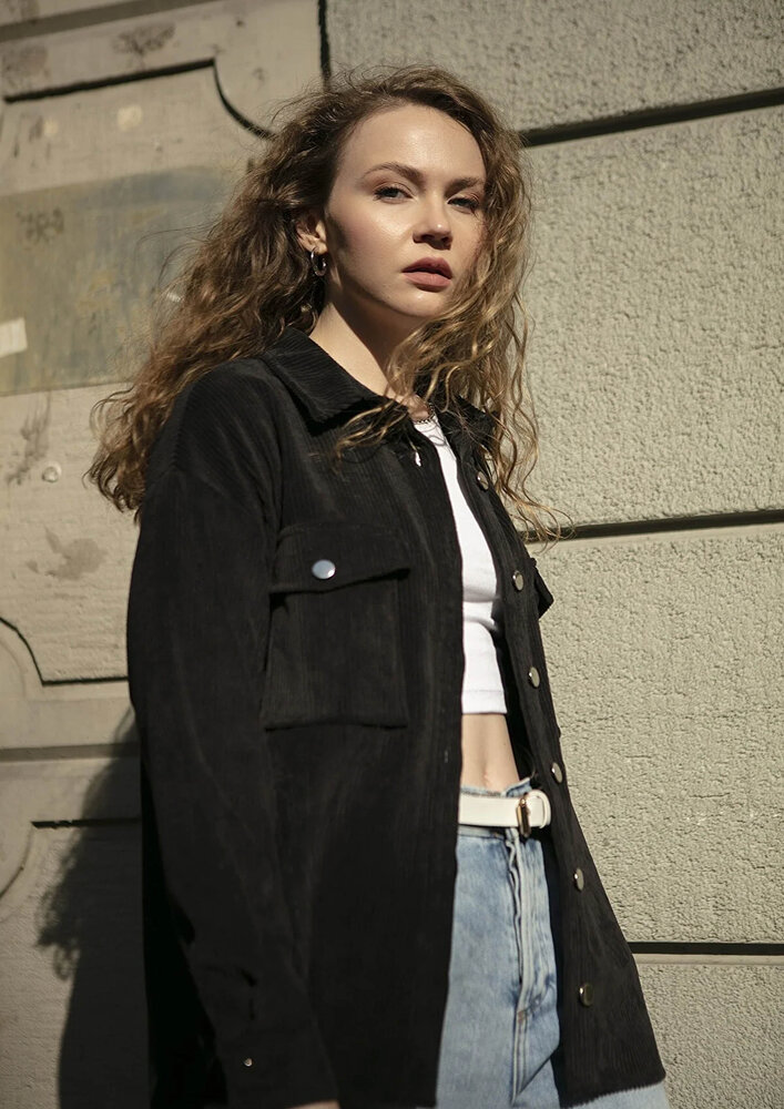 Fine Cotton Corduroy 4387 - black