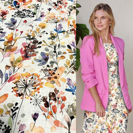 Leinen-Baumwoll-Inkjet 4398