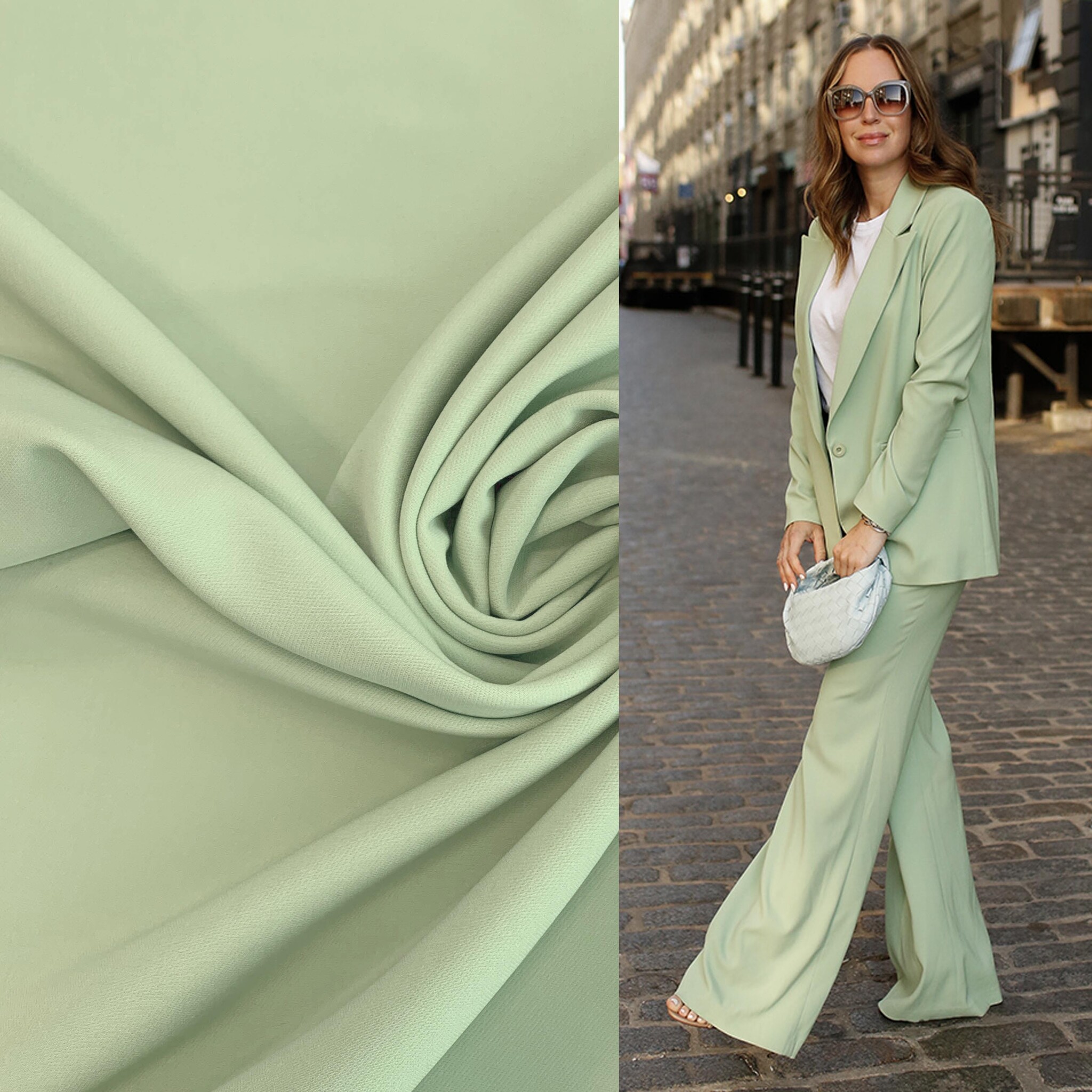 Terlenka 4 Way Stretch TS35 Vert menthe