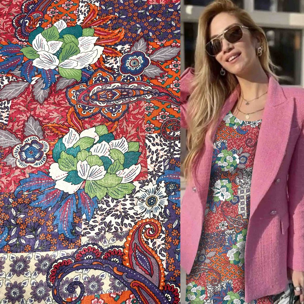 Viscose Satijn Inkjet 4455 Viscose Satijn Inkjet 4455