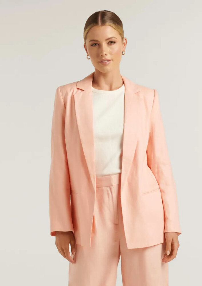 Katoen Stretch 4461 - zalm