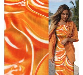 Viscose Jet d'encre aspect lin 4489 Viscose Jet d'encre aspect lin 4489