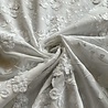 Batiste de coton brodée 4507 - blanche Batiste de coton brodée 4507 - blanche