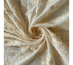 Cotton Batiste Embroidered 4508 - cream