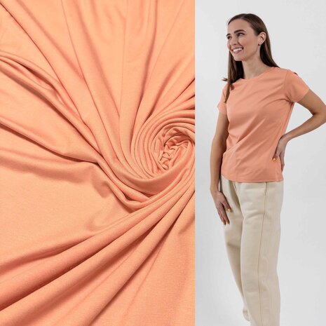 Viscose Jersey 4510 - salmon Viscose Jersey 4510 - salmon