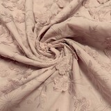 Katoen Batist Geborduurd 4513 - oud roze