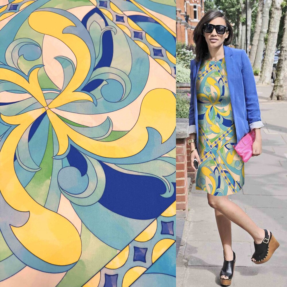 Viscose Satijn Inkjet 4524 Viscose Satijn Inkjet 4524