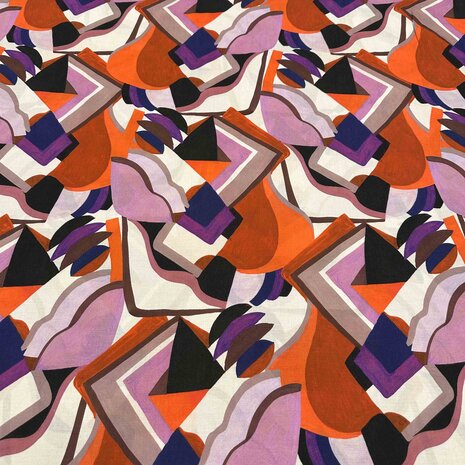 Batiste Viscose Jet d'Encre 4526 Batiste Viscose Jet d'Encre 4526