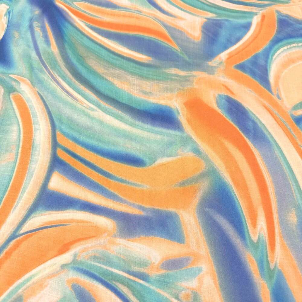 Viscose Jet d'encre aspect lin 4531