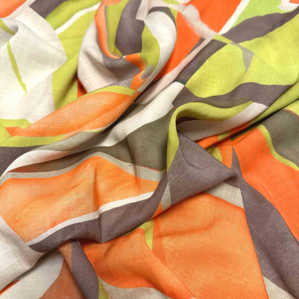 Linen look Viscose Inkjet 4532 Linen look Viscose Inkjet 4532