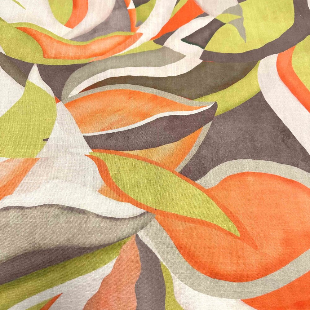 Viscose Jet d'encre aspect lin 4532 Viscose Jet d'encre aspect lin 4532