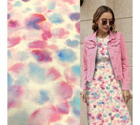 Linen look Viscose Inkjet 4561