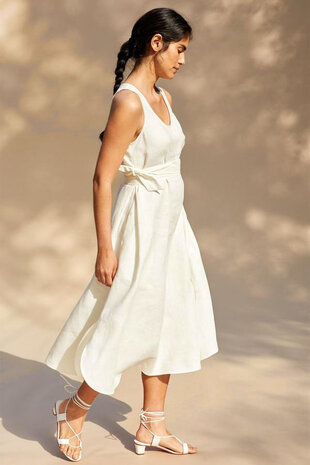 Stretch-Leinen L39 – Creme Stretch-Leinen L39 – Creme