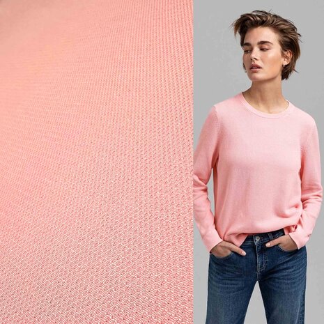 Piqué Stretch 4633 - rose bébé Piqué Stretch 4633 - rose bébé