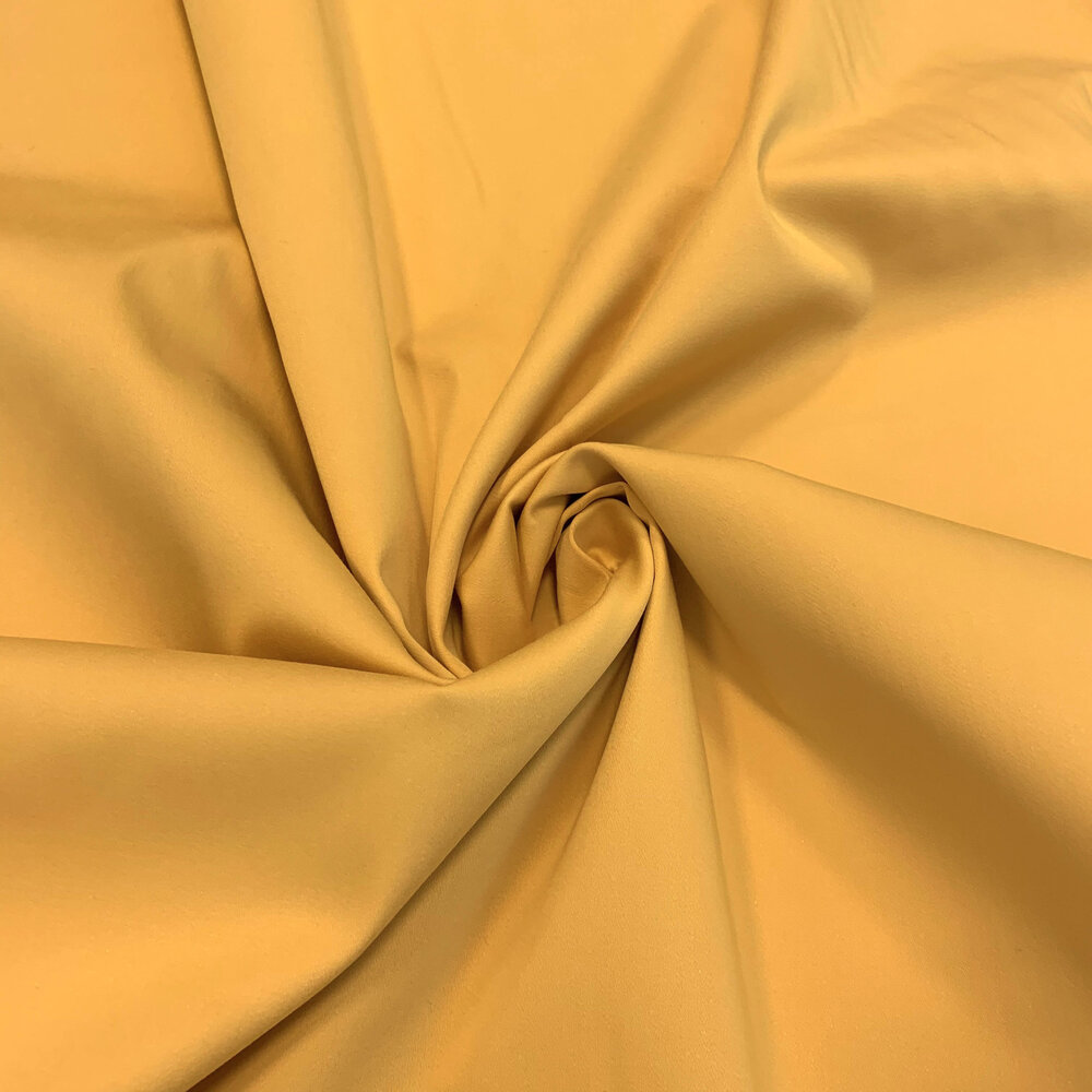 Satin de coton confort stretch SK31 - jaune Satin de coton confort stretch SK31 - jaune