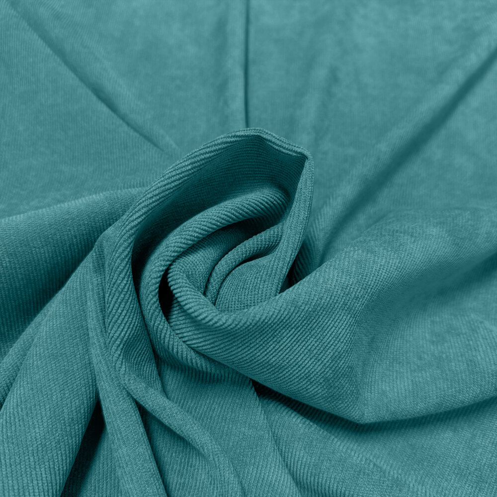 Fijne Corduroy - BA17 - Turquoise Fijne Corduroy - BA17 - Turquoise