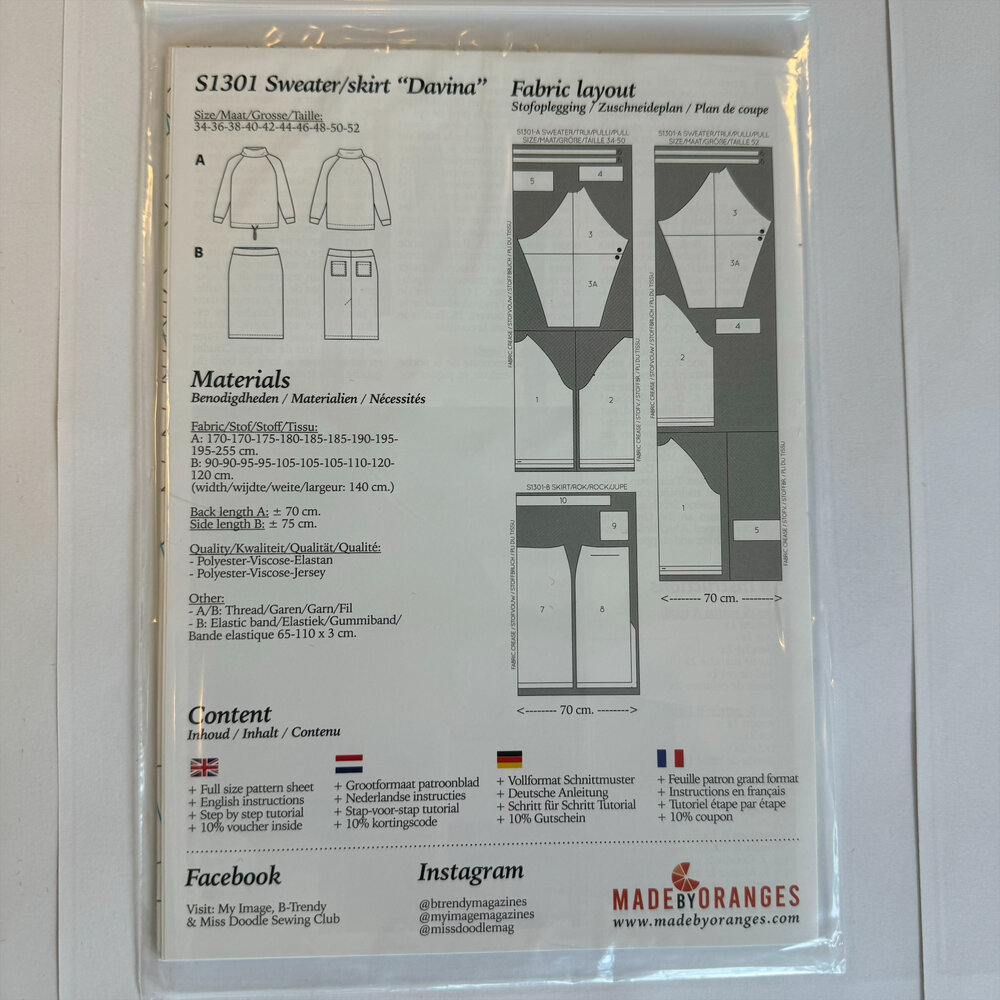 Pull/Jupe Davina S1301 Pull/Jupe Davina S1301