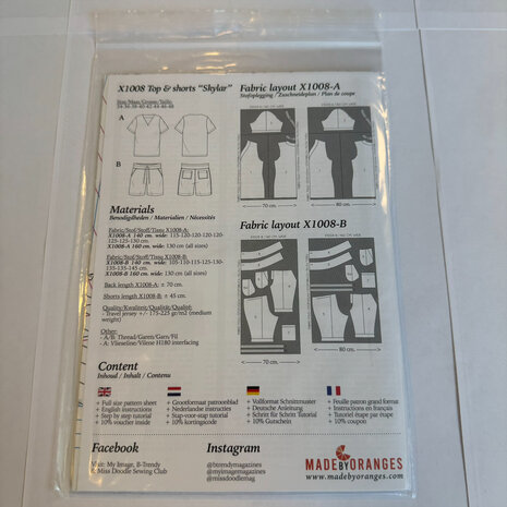 Hauts et shorts Skylar X1008 Hauts et shorts Skylar X1008