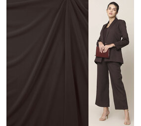 Gabardine Terlenka Stretch (lourd) WT89 - marron foncé Gabardine Terlenka Stretch (lourd) WT89 - marron foncé