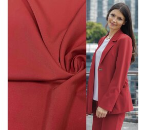 Gabardine Terlenka Stretch (schwer) WT76 - warmes Rot Gabardine Terlenka Stretch (schwer) WT76 - warmes Rot
