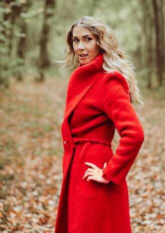 Mantel stof MS02 - rood