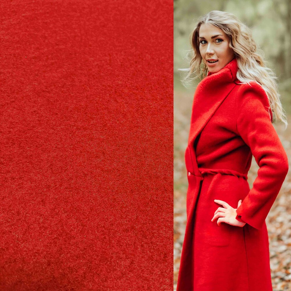 Mantel stof MS02 - rood