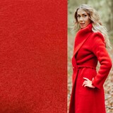 Tissu pour manteau MS02 - rouge