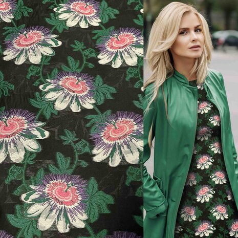 Jacquard bestickt 4787