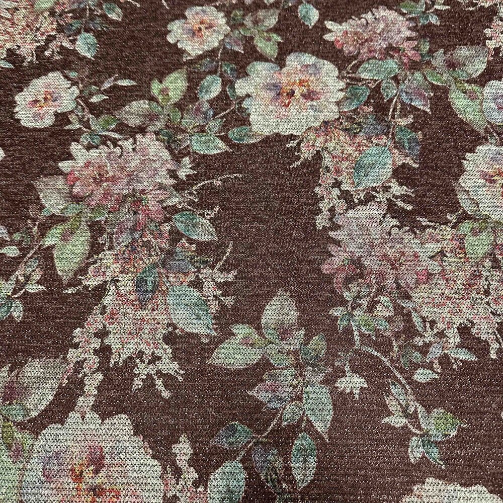 Tissu tricoté à motif floral 4794