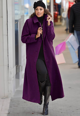 Tissu pour manteau en laine KW22 - violet NOUVEAU!! Tissu pour manteau en laine KW22 - violet NOUVEAU!!