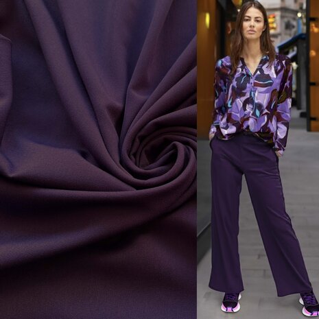 Gabardine Terlenka Stretch (lourd) WT100 - violet