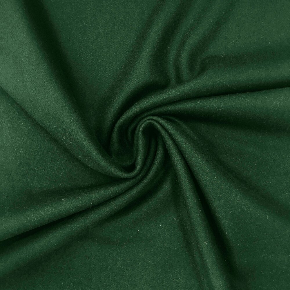 Wool Coat Fabric KW23 - light bottle green