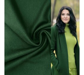 Tissu pour manteau en laine KW23 - vert bouteille clair