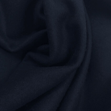 Wool Coat Fabric KW24 - midnight blue Wool Coat Fabric KW24 - midnight blue