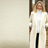 NJ COUPON - Mantelstoff MS04 - Creme 100X150CM (VLK)