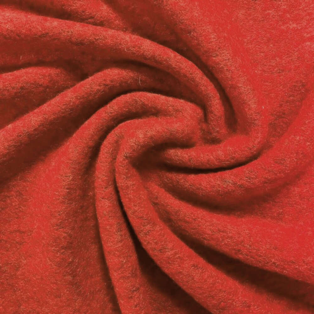 Gekookte Wol Uni CW21 - brique