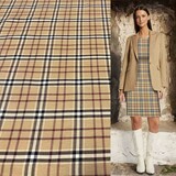 Gabardine-Tartan 4842 – Beige