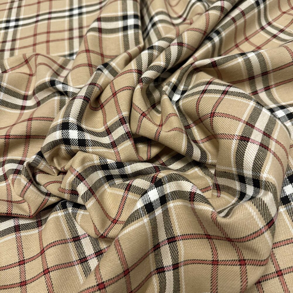 Gabardine Tartan 4842 - beige