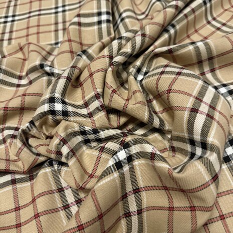 Gabardine Tartan 4842 - beige