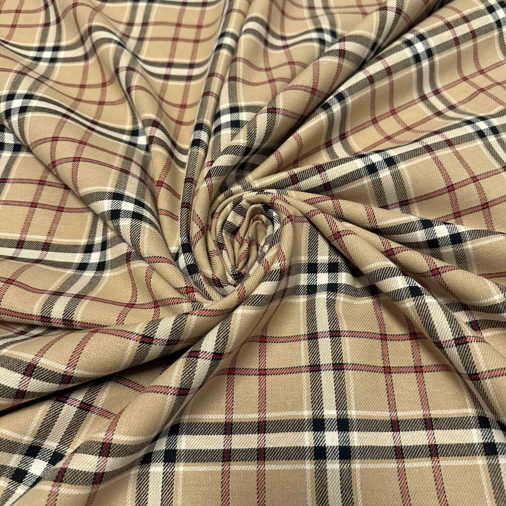 Gabardine Tartan 4842 - beige