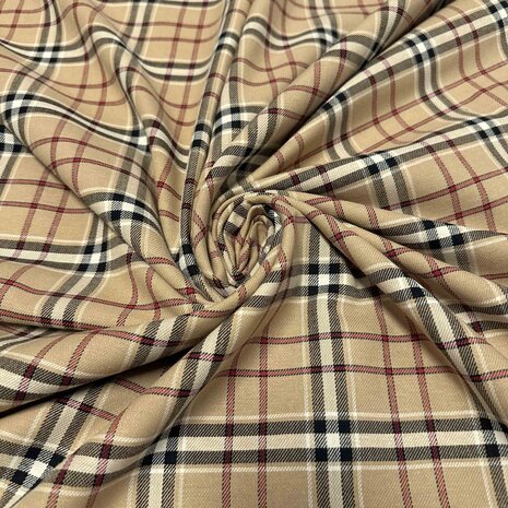 Gabardine Tartan 4842 - beige