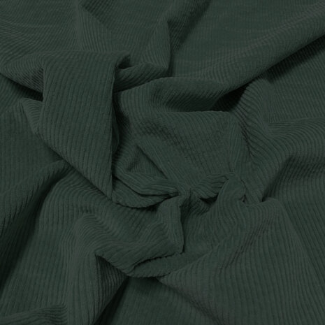 NJ COUPON - Katoen Corduroy Stretch AB36 - flessen groen 70X140CM NJ COUPON - Katoen Corduroy Stretch AB36 - flessen groen 70X140CM