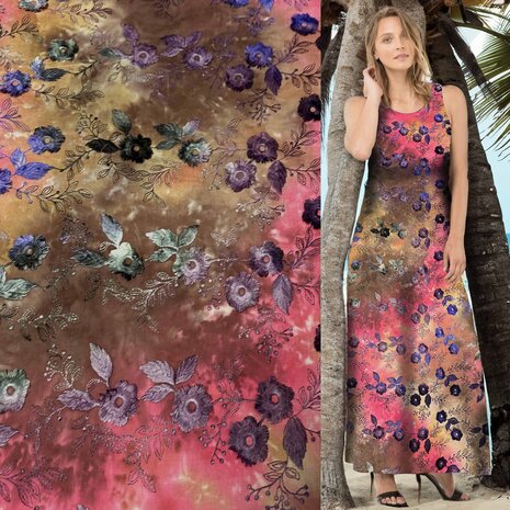 Baumwollbatist bestickt 4882 Baumwollbatist bestickt 4882