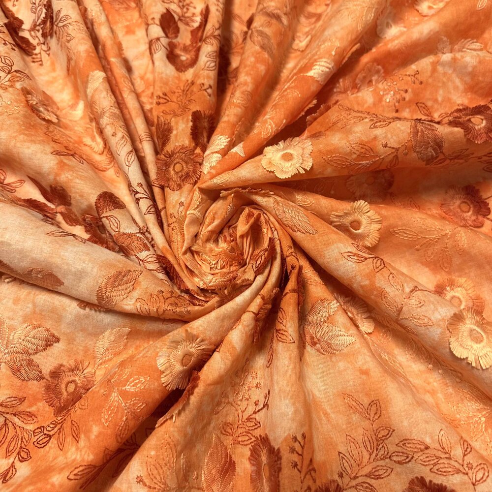 Batiste de coton brodée 4883 Batiste de coton brodée 4883